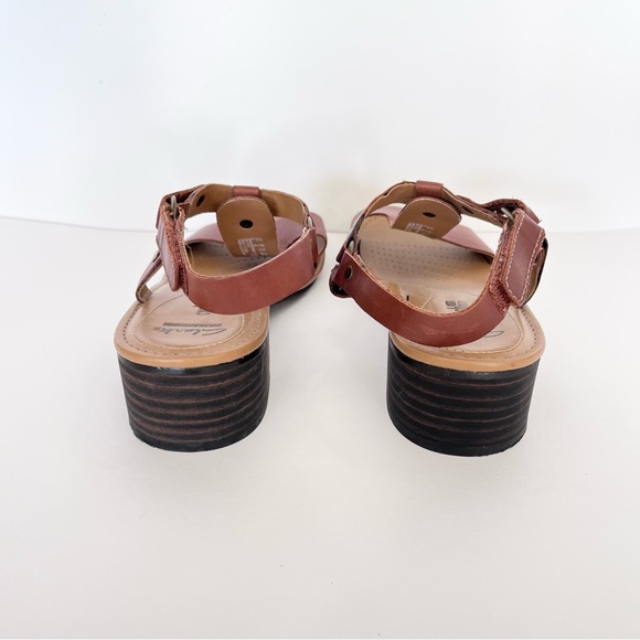 Clark’s Boho Reida Ryan Brown Leather Sandals Women’s Size 8.5 - Picture 5 of 7
